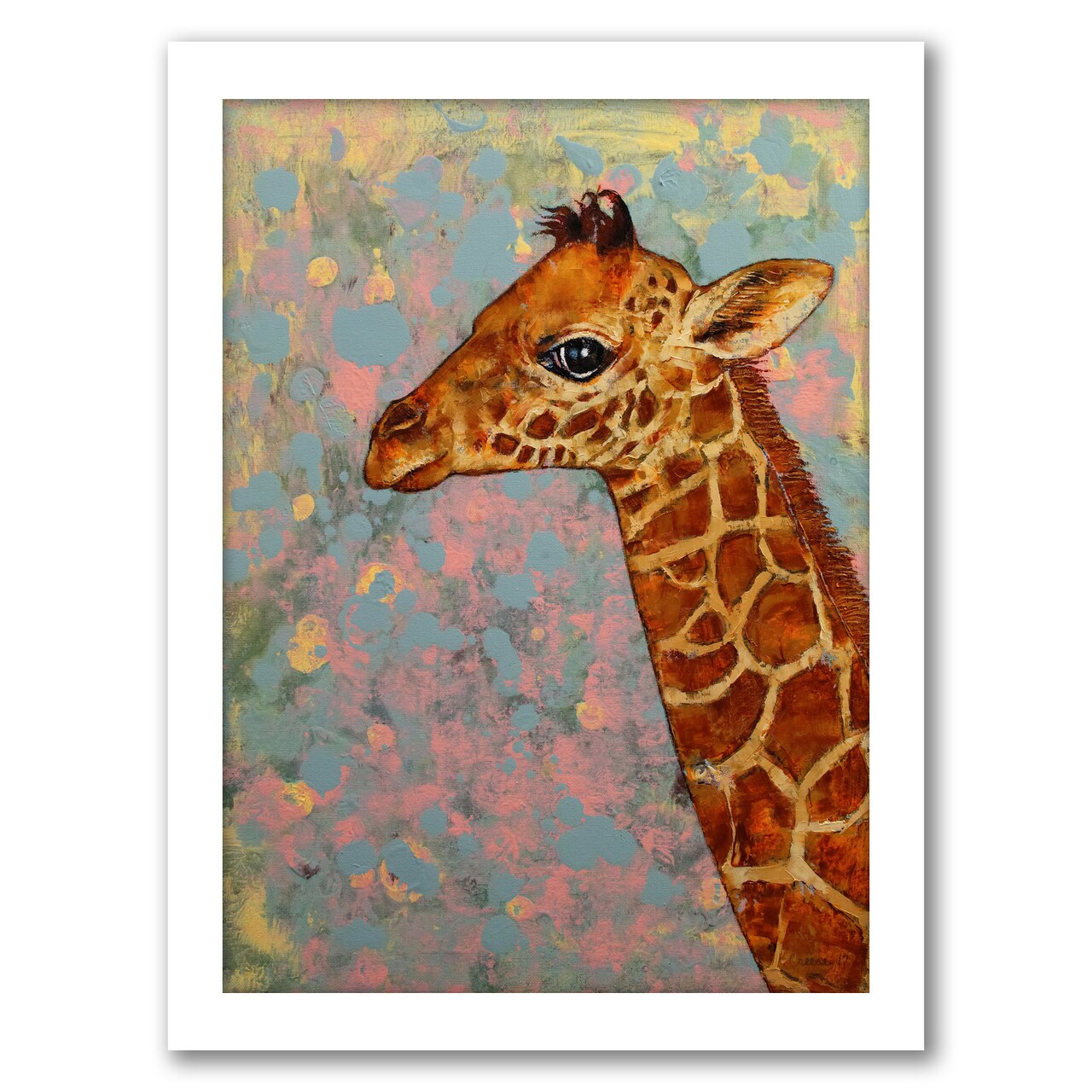 Baby Giraffe by Michael Creese Frame  - Americanflat
